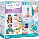 Make It Real Mini Pottery Studio - 26-Piece DIY Pottery Kit with Mess-Free Air Dry Clay - Create 10 Miniature Projects, Beginner to Master Levels - Innovative Centering Tool - Great for Kids Ages 8