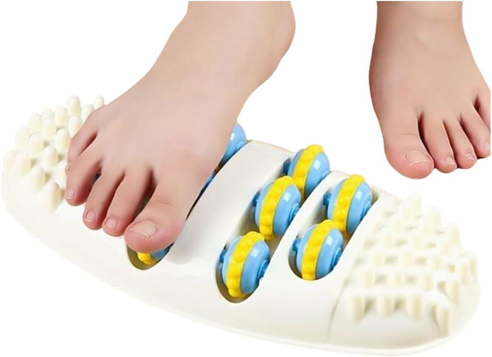 2025 New Foot Massager Roller for Plantar Fasciitis Relief, Dual Foot Acupressure Therapy for Pain Relief, Stress Relief and Improved Circulation, Portable Reflexology Tool for Home and Office Use