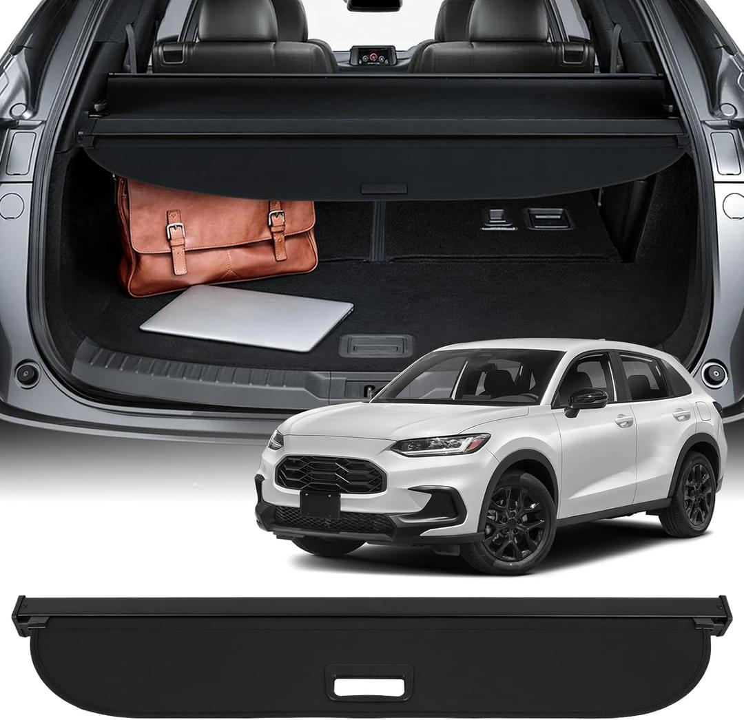 Retractable Cargo Cover Compatible with Honda HR-V 2023-2025 Rear Cargo Security Trunk Cover, Storage Privacy Screen Shade Cover for 2023-2025 Honda HRV, Carbon Fiber (No for Sport, LX)