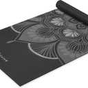 Gaiam Yoga Mat Classic Print, 4mm Non-Slip Mat (Mystic Ink)