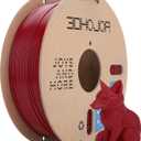 3DHoJor PLA Filament 1.75mm,3D Printer Filament,1kg Cardboard Spool (2.2lbs),Dimensional Accuracy +/- 0.03 mm,Odor Free Clog Free No Brittle, Fit Most 3D FDM Printer,Fire Engine Red