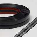 LaRolls Inside Outside Corner Molding Trim & Edge Protector, Peel and Stick, Flexible, Self -Adhesive, Wall Moulding for Baseboard Countertop Door Frame Decoration, Matte Black, 20ft, AD416B2