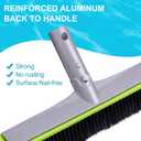 Sepetrel Pool Brush Head for Cleaning Walls,Heavy Duty Inground/Above Ground Swimming Pool Round Scrub Brushes with Premium Strong Bristle & Reinforced Aluminium Back
