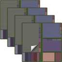 Feifeiya 4 Sets Sticky Notes Set Colored Sticky Note Pads Note Book Dividers Tabs for Bible Study Supplies College School Essentials Classroom Office Stationery, 1640 Sheets Totally(Multicolored)