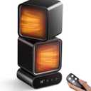 Dual-Head Space Heater with Button & Remote Control, 3 Temperatures & Multi-Angle Adjustable Portable Heater, 5 Timers,1400W Graphene & PTC Ceramic Dual-Core Heating for Office Bedroom Home