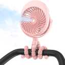 2026 Upgraded Misting Baby Stroller Fan Rechargeable, Flexible Tripod Clip for Car Seat Crib, Baby Shower Gifts & Baby Registry Search, Newborn Essentials for Beach Travel, Disney Summer Essentials