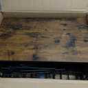 Fruit Vegetable Basket for Kitchen, 5 Tier Stackable Fruit Vegetable Storage Baskets with Wheels, Metal Wire Storage Basket Organizer Baskets for Kitchen, Pantry, Bathroom (Black With Wooden Top)