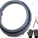 DC64-03788A Washer Door Boot Seal for Samsung Washing Machine, Washer Door door seal Replacement Part with DC64-03788 washer door boot spring clamp and Spring Expansion Tool