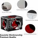 Strong Magnet Case Mtg Deck Box Tcg Up to 200 Cards Creative Pattern Trading Card Storage Box for Collectible Card Games, Black And White Koi