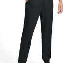 Tall Mens Joggers Inseam Extra Long Sweatpants with 3 Zipper Pockets Lightweight Athletic Pants, Size L
