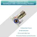 Concealed LED Digital Display Shower Diverter Valve Shower Mixing Valve Single Way Can Use All the Time Brushed Gold