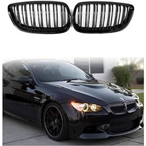 Qitian ABS Gloss Black Front Replacement Kidney Grill for BMW 3 Series E92 & E93, 2006-2009