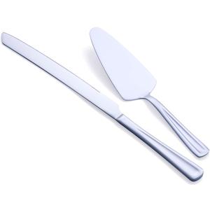 GoGeiLi Cake Knife and Server Set, Stainless Steel Cake Cutter Set for Wedding, Birthday, Parties