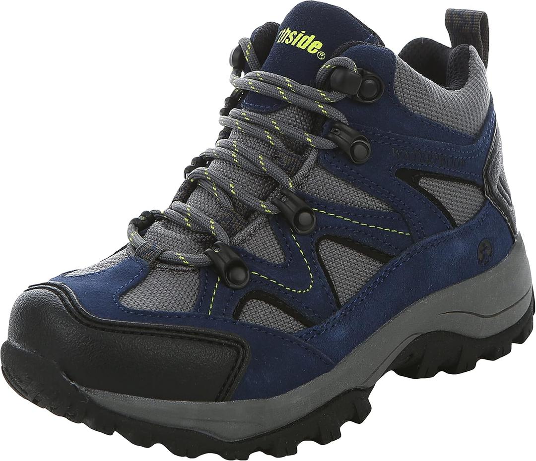Northside unisex-child Snohomish Jr Hiking Boot (2 Little Kid, Navy/Volt)