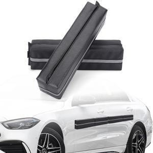 Magnetic Car Door Protector Removable Car Door Guard - Prevents Dents and Scratches for Vehicles (Black) 2 Pack