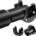 Mavivegue Closet Rod, 17 to 99 Inch Adjustable Closet Rods for Hanging Clothes, Heavy Duty Tension Rod, Black Curtain Rod, for Closet, Wardrobes, Bathroom, Laundry