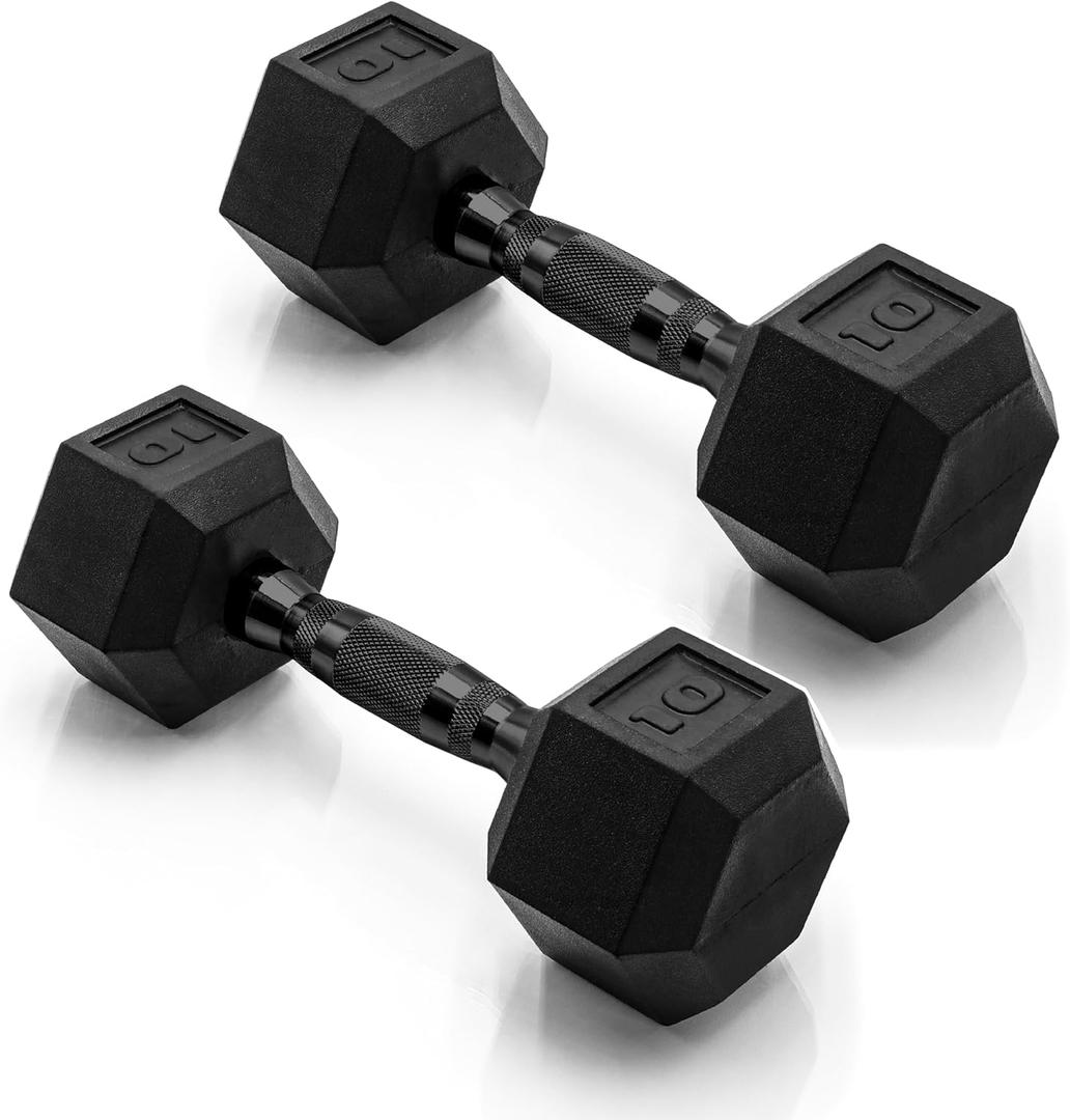CAP Barbell Coated Dumbbell Weight | Multiple Options Pairs & Sets (10 lb - Pair)