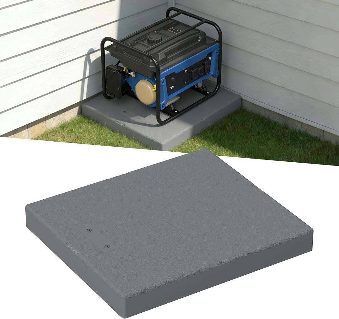 Mini Split Pad for AC Condenser: 24" x 24" x 3" AC Outside Pad
