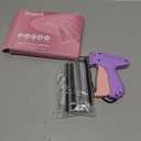 Stitch Gun for Clothes - Handheld Stitch Gun Quick Clothing Fixer - Tagging Gun - Includes 6 Needle, 1000 Black Fasteners & 1000 White Fasteners (Pink/Purple)