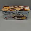 Nostalgia Tabletop Indoor Electric S'mores Maker - Smores Kit With Marshmallow Roasting Sticks and 4 Trays for Graham Crackers, Chocolate, and Marshmallows - Movie Night Supplies - Brown