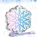 Leitee Snowflake Piata Christmas Winter Piata Pull String Blue Snowflake Decors for Winter Theme Party Birthday Party Game Supply for Christmas Decorations