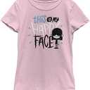 Nickelodeon Loud House This is My Happy Face Girls Short Sleeve Tee Shirt, S