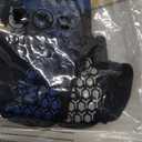 Muezna Men's Non-Slip Yoga Socks, Anti-Skid Pilates, Barre, Bikram Fitness Hospital Slipper Socks with Grips (9-11, Lake Blue+navy+green -3 Pairs)