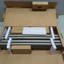 KAMANINA 2 Pack Curtain Rods 32 to 86 Inches (2.6-7.1ft), 3/4 Inch Curtain Rods for Windows Splicing Adjustable Single Drapery Rod with Twisted Cage Finial, for Indoor and Outdoor, Antique Silver