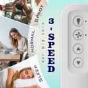 99813 Replacement for Hunter Ceiling Fan Remote Control, 3-Speed and Light Dimmer with Wall Mount, Replace 99770 99392 99118 99122 99123 99119 (Remote Only)