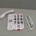 Landline Phones for Seniors, Adjustability Features, One-Touch Dialling,Big Button Phone for Seniors, Hard of Hearing Retro Telephone Corded Phones, with Handsfree Function (EX-LD-265)