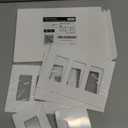 CML 3-Gang Screwless Wall Plate Cover, Mid-Size 4.88" x 6.76", Midway Triple Faceplate Cover for Decorator Receptacle Outlet & Switch, UL Listed, 4 Pack, White