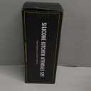 Umite Chef Kitchen Cooking Utensils Set, 33 pcs Non-Stick Silicone Cooking Kitchen Utensils Spatula Set with Holder, Wooden Handle Silicone Kitchen Gadgets Utensil Set (Khaki)