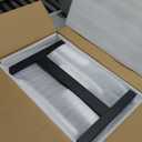 Adjustable Overbed Bedside Table, Hospital Bed Table with Wheels, Portable Rolling Desk, Mobile Small Standing Desk, Rolling Laptop Stand, Computer Cart (23.62inch)