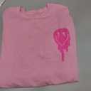 SOLY HUX Women's Oversized T Shirts Graphic Tees Letter Print Casual Trendy Summer Loose Tops (Large, Pink)