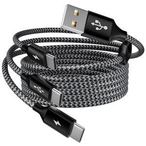 MPATIBY Multi Charging Cable, USB C Splitter Cable, 3 in 1 Fast Charging Cord with 3 Type-C Port for iPhone 17 16 Pro Max Galaxy S23 S22 S10 Note 20 Cell Phones Tablets and More, 1Pack 5FT