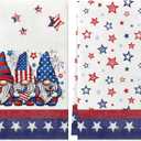Gnomes Stars 4th of July Kitchen Towels Patriotic Decorations Memorial Day Independence Day Dish Towels 18x26 Inch Hand Towels Set of 2