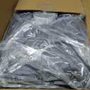 Magnetic Thermal Insulated Door Curtain Temporary Magnetic Screen Door Fits Door Size 32"X80" Thicker Layered Fabric Self Closing Door Curtains with Thicken Cotton for Winter Back/Front Doors (Gray)