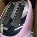 SMEG 2 Slice Toaster with 6 Presets and Defrost Function and Removable Crumb Tray TSF01PKUS, Pink