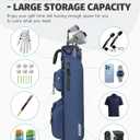 Findway 3 Way Small Golf Bag Lightweight Pitch and Putt Golf Bag with Stand, Adjustable Dual Straps, Golf Stand Bag for Extra Storage in a Smaller Size, Golf Gifts for Men and Women