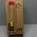 QEEIG Floating Shelves for Wall Bathroom Shelf Bedroom Kitchen Living Room Hanging Book Shelves Small Farmhouse Decor 16 inch Set of 3, Black (015B3)