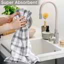 Utopia Towels Grey & White Dish Towels [12 Pack - 15 x 25 Inches] 100% Ring Spun Cotton Highly Absorbent & Reusable Cleaning Bar, Tea, Kitchen and Dishcloths Set - 200 GSM