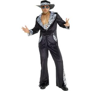 Morph Pimp Costume For Men Pimp Outfit For Mens Pimp Halloween Costume Pimp Suit 70s Pimp Costume 70s Costume Men (X-Large)