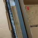 Vaunn Medical Pneumatic Adjustable Overbed Bedside Table with Wheels (Hospital and Home Use) (Black)