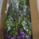 20Pcs Artificial Flowers for Outdoor UV Resistant & Waterproof, Realistic Fade-Proof Faux Greenery Shrubs Hanging Plants for Garden Porch Yard Lawn Patio Decorations (Vibrant Colors)