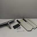 Roof Snow Rakes - 2-16 FT Extendable, 15.7" Alloy Steel Head, Anti-Slip Rubber Grip