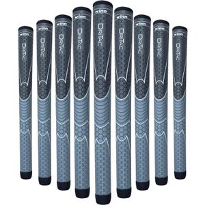WINN TITANUN DRI-TAC OVERSIZE- LATEST SERIES 09 Pieces DarkGrey/SilverGrey Golf Grip - Non-Slip & Cushioned Comfort - Incredible Comfort & Moisture-Wicking - Shock Absorption Benefits for Pain-Free