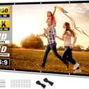 Projector Screen 100 inch, Taotique 4K Movie Projector Screen 16:9 HD Foldable and Portable Anti-Crease Indoor Outdoor Projection Double Sided Video Projector Screen for Home, Party, Office, Classroom