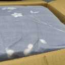 MAXYOYO Japanese Futon Mattress Floor Mattress Sleeping Pad Foldable Bed Roll Up Camping Cushion Floor Lounger Bed Couches and Sofas Couch Topper, Navy Floral, Full Size