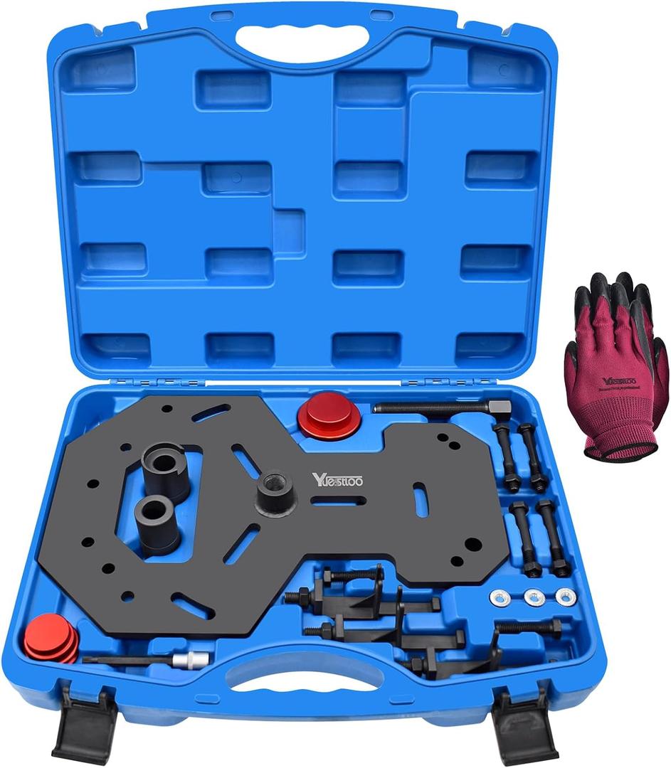 Double Clutch Dry DPS6 Transmission Installer Remover Tool Kit, Compatible with Volvo Ford Focus Replacement for FM No. 307675 (Blue Case)