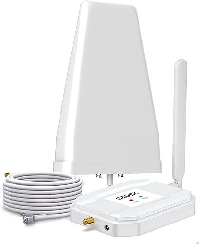 Latest AT&T Cell Phone Signal Booster AT&T Signal Booster ATT Cellular Booster for 5G 4G LTE on Band 12/ 17 AT&T Cell Phone Booster AT&T Cell Booster ATT Signal Extender Boost Call/ Data White